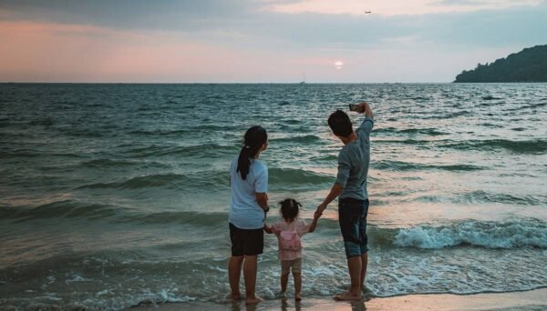 photo plage vacances avec chèques-vacances