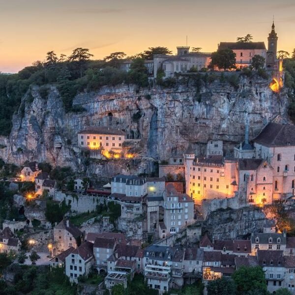 Visiter la Dordogne - Rocamadour la nuit
