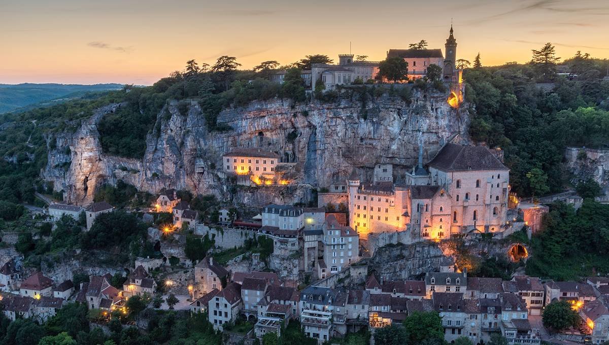 Visiter la Dordogne - Rocamadour la nuit