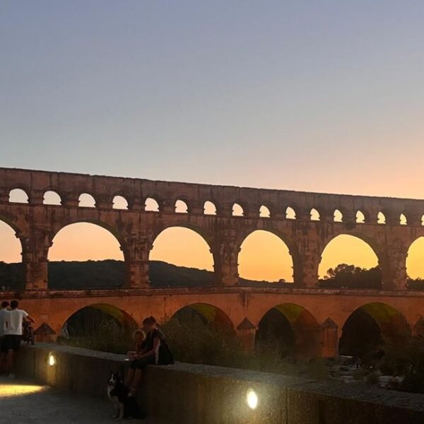 photo pont du gard Nuit Eté 2025