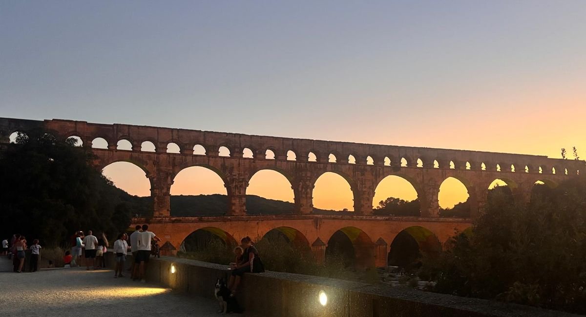 photo pont du gard Nuit Eté 2025